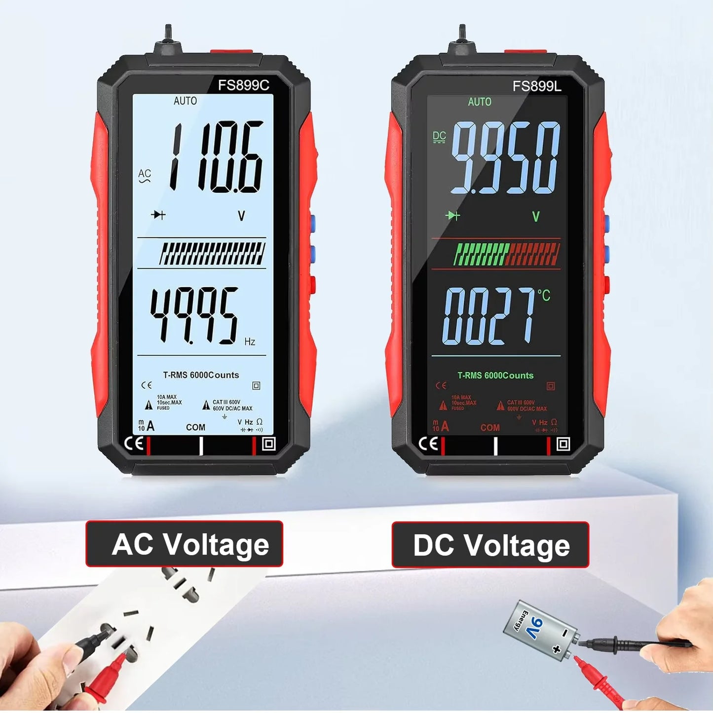 Fully Automatic - 6000 Count Digital Voltmeter